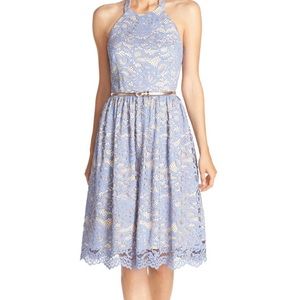 Eliza J halter lace dress